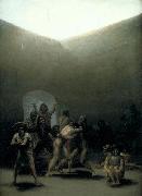 Francisco de Goya, Courtyard with Lunatics or Yard with Madmen, by Francisco de Goya,